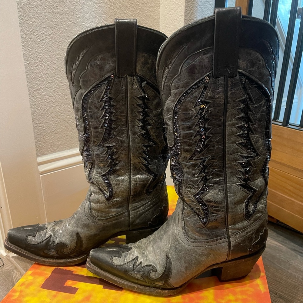 Corral Boots Black Sequin